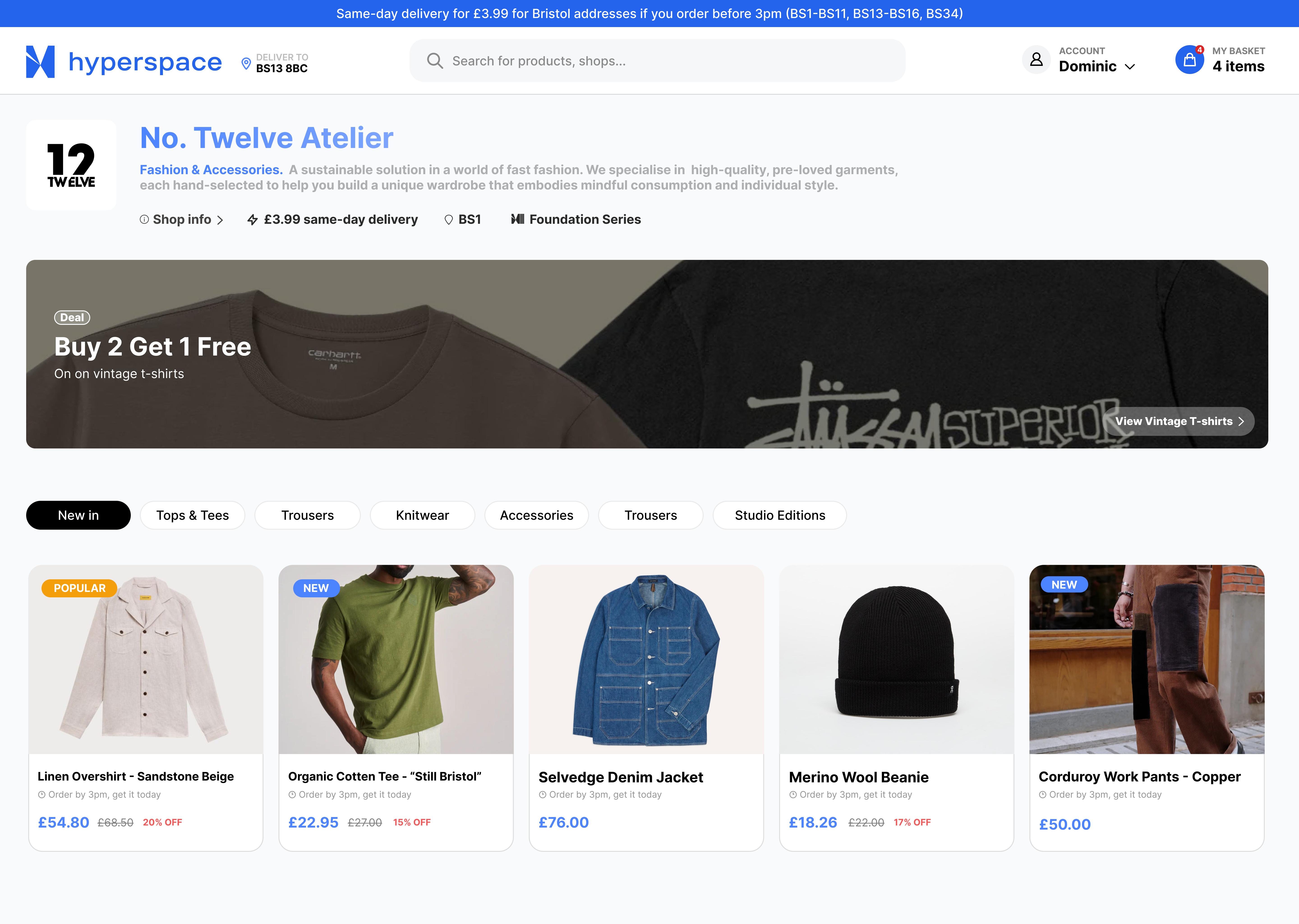 Individual Shop Page